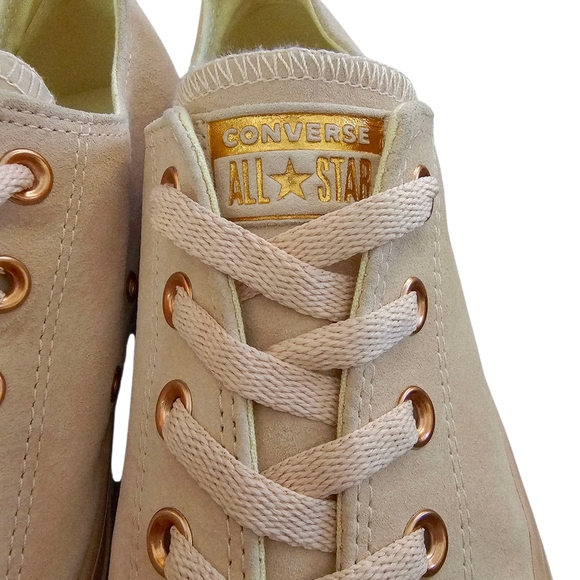 Converse Chuck Taylor All Star Suede Low-Top sneakers Blush Gold - Picture 10 of 12